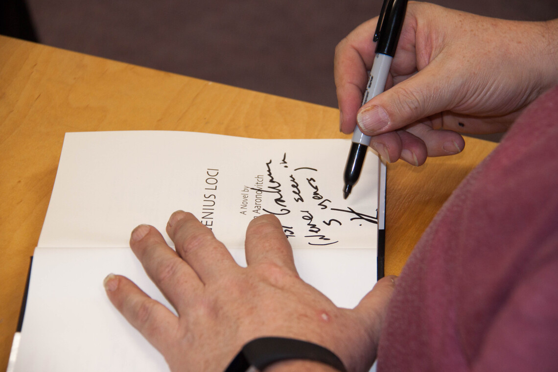 Ben Aaronovitch Signing a Book