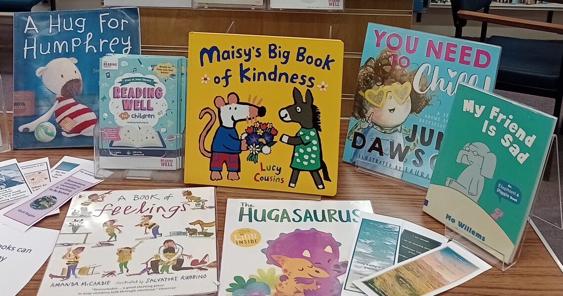 Children's Mental Health Books on Table