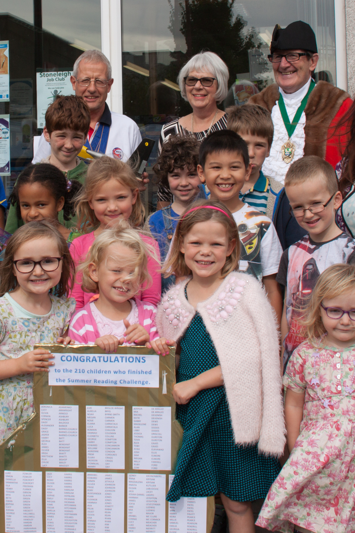 Kids Outside the library