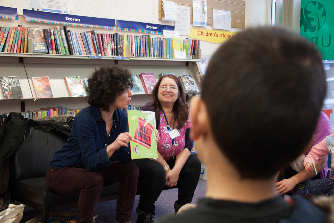 Zehra Hicks and Diana presenting Rhymetime Feb 2016