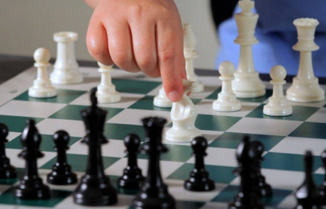 Chess Hand Moving Piece Chess Hand Moving Piece